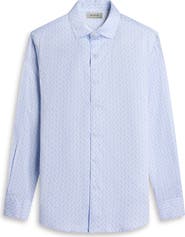 Bugatchi Alvin Shaped Fit Geo Print Button-Up Shirt
