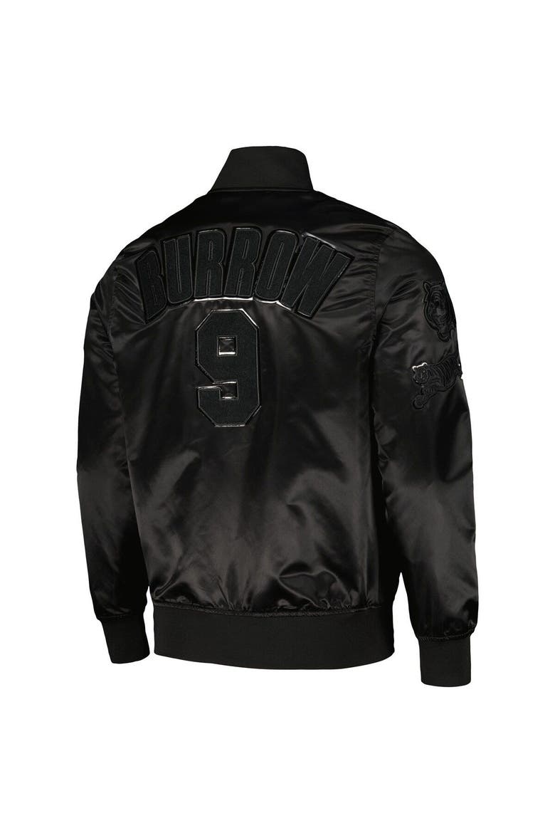 Men's Pro Standard Joe Burrow Black Cincinnati Bengals Player Full-Snap Jacket, Alternate, color, Black
