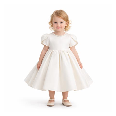 Suncrestia Pearl-Accented Occasion Dress