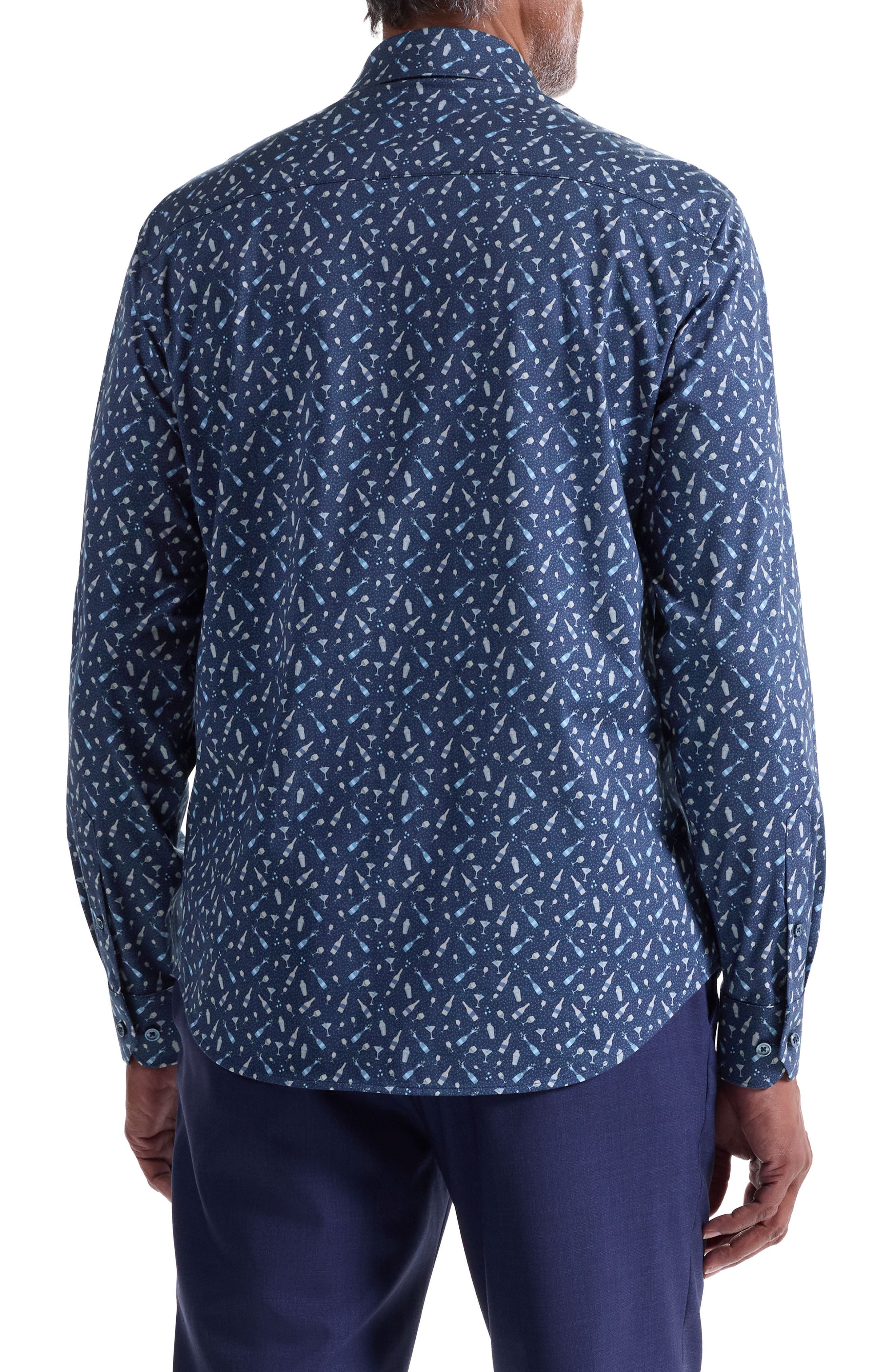 James OoohCotton Cocktail Print Button-Up Shirt - image 2