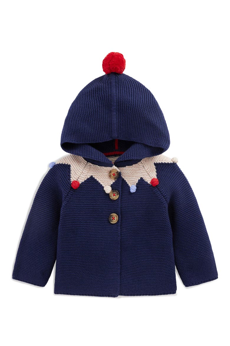Kids' Jester Cotton Hooded Cardigan, Main, color, COLLEGE NAVY JESTER