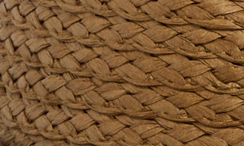 Vince Camuto Horsebit Straw Panama Hat In Chocolate