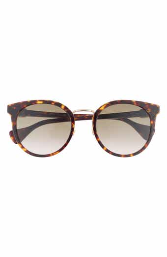 Gucci 55mm Round Sunglasses