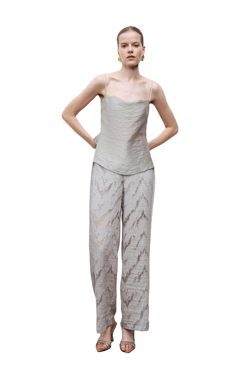 Nocturne Slit Strappy Blouse, Alternate, color, 