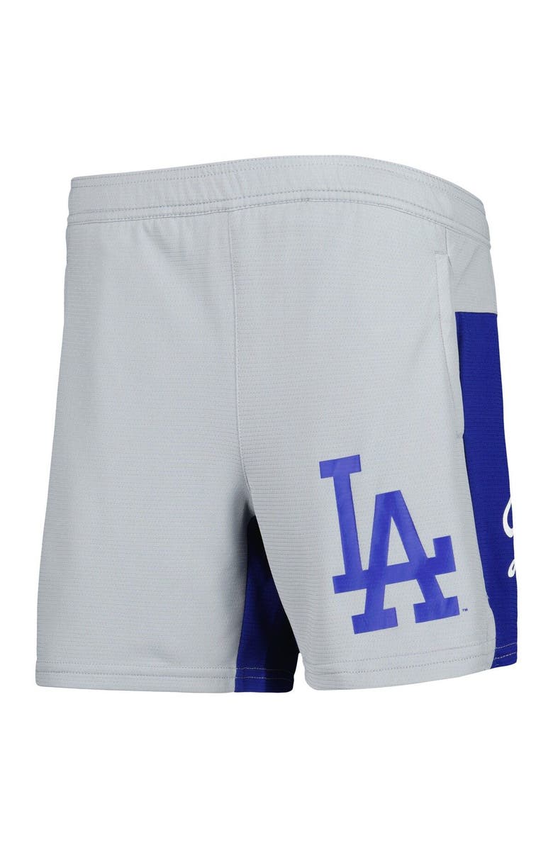 Outerstuff Youth Gray Los Angeles Dodgers 7th Inning Stretch Shorts, Alternate, color, 