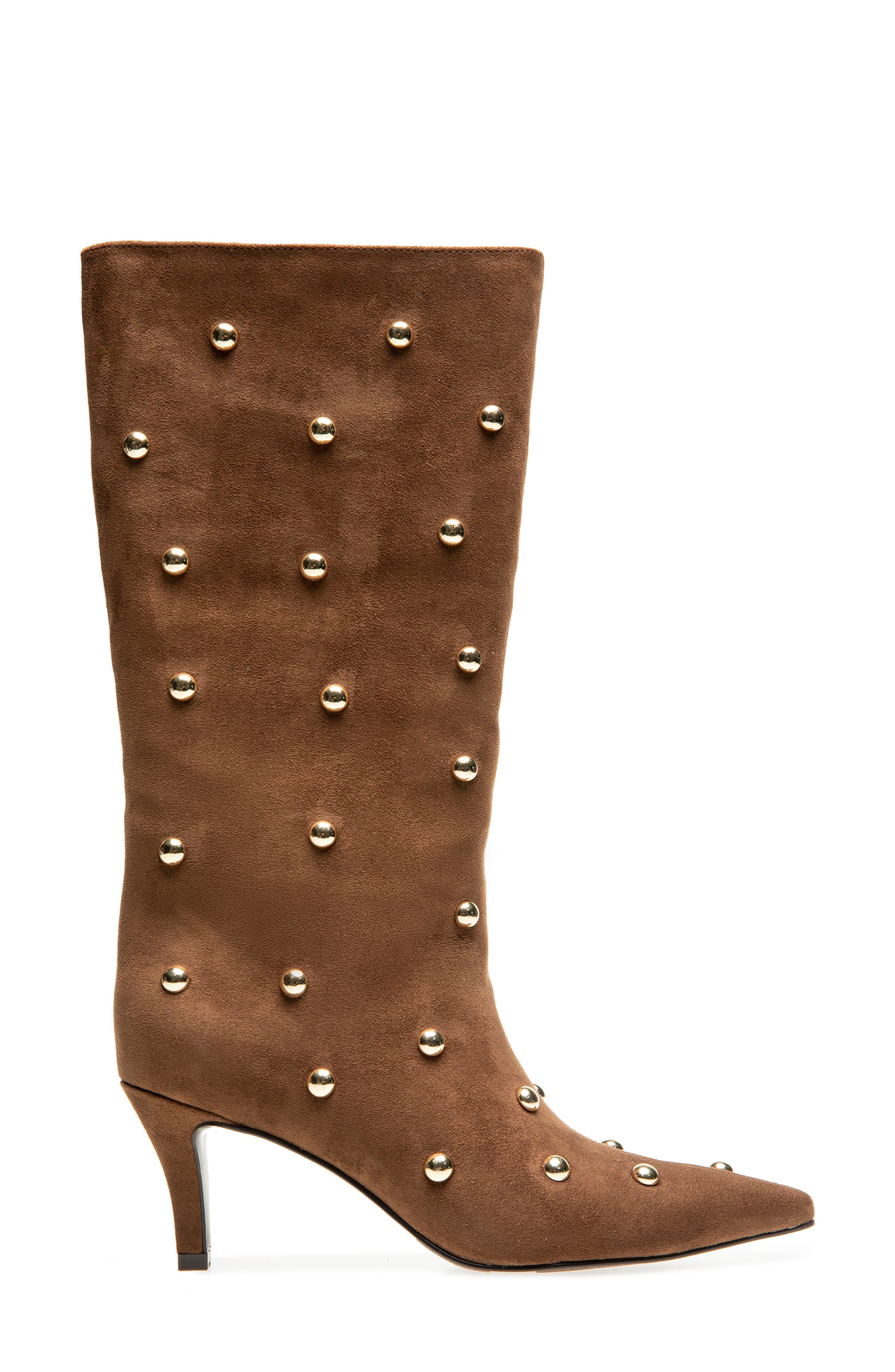Heidi Studded Boot, Alternate, color, MOCHA FAUX SUEDEDNU