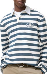 Burberry Knight Stamp Cotton Rugby Shirt