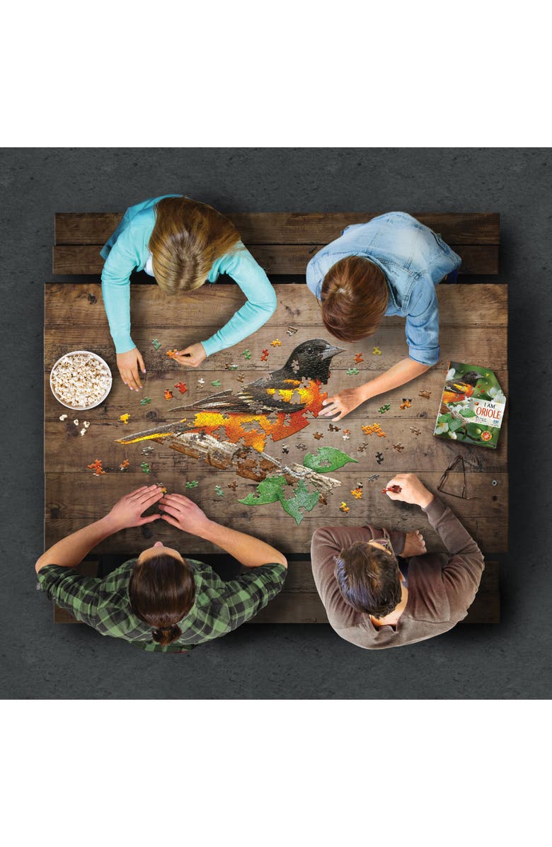Madd Capp I Am Oriole 300 Piece Bird Shaped Jigsaw Puzzle, Alternate, color, Multicolored