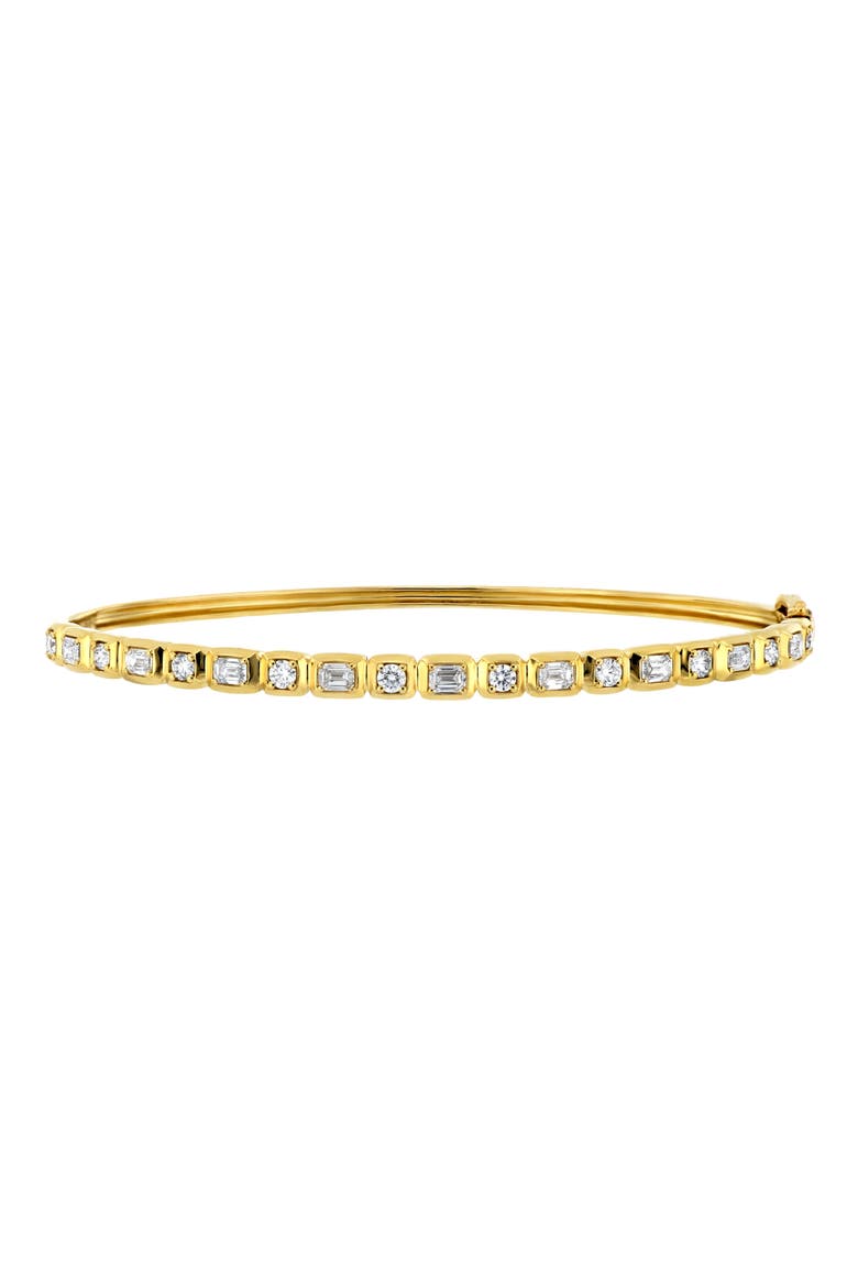 Varda Diamond Bangle Bracelet (Nordstrom Exclusive), Main, color, 18K YELLOW GOLD