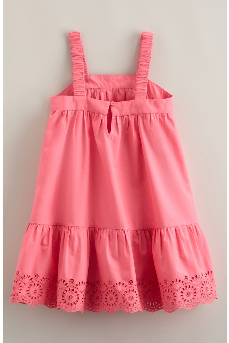 Kids' Eyelet Dress, Alternate, color, PINK BUBBLEGUM