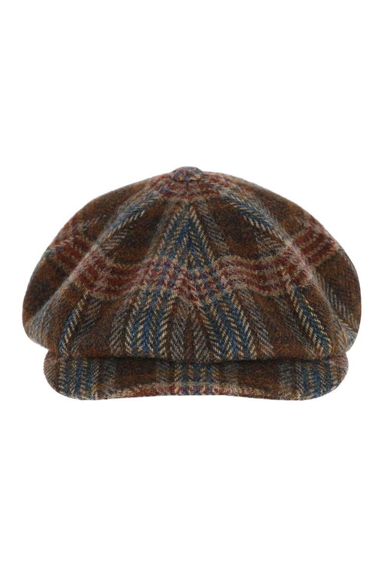 Wigens Men's Retro Newsboy Cap with Curved Peak, Main, color,