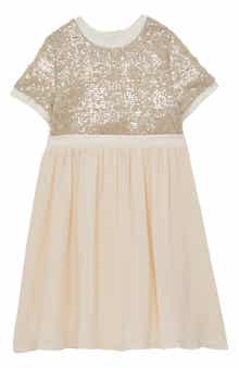 Reiss Kids' Bee Sequin Bodice Party Dress