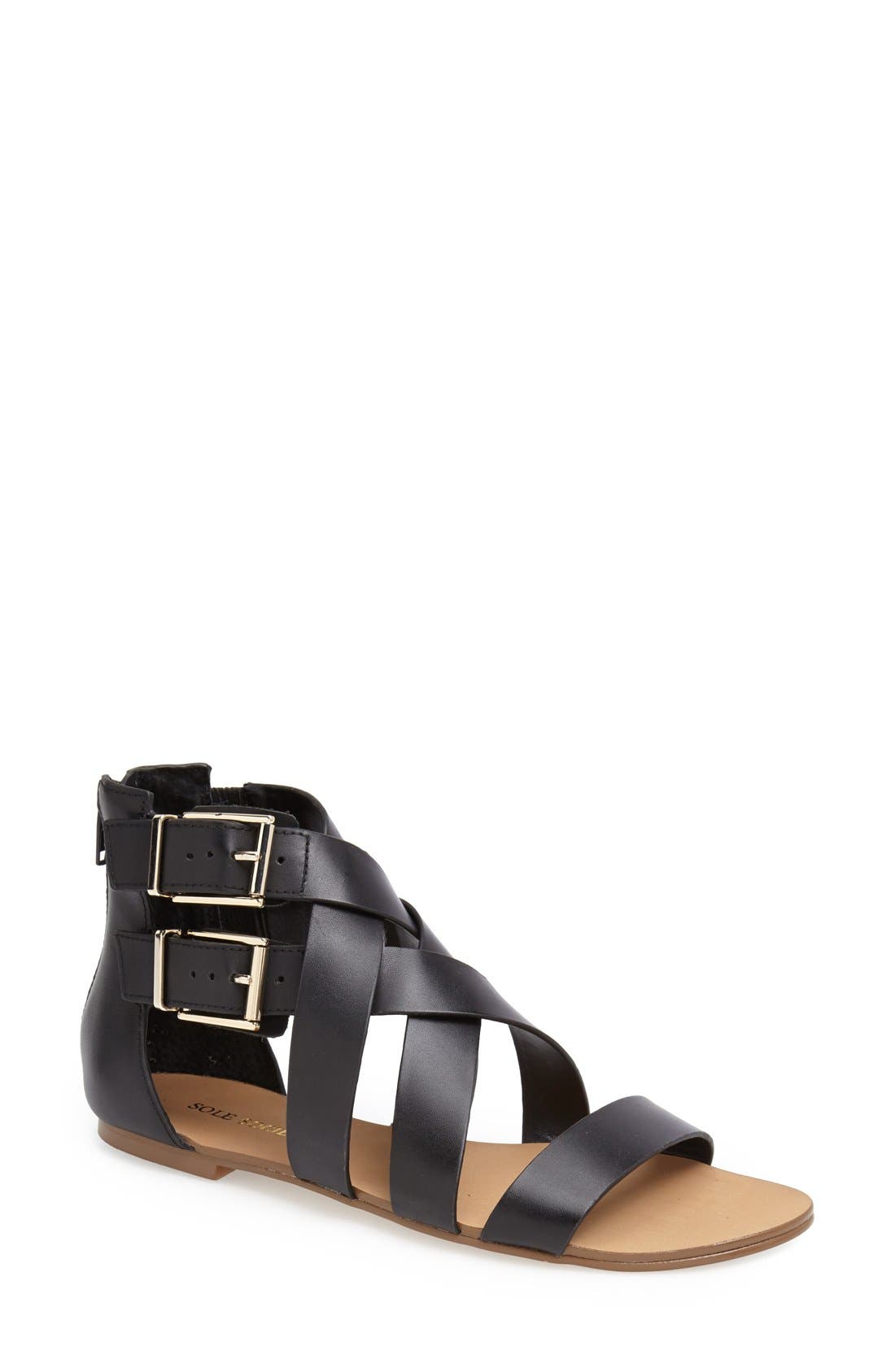 NANCIE SANDAL, Main, color, BLACK