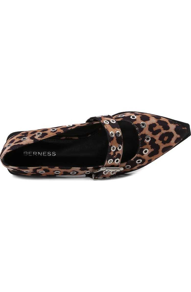 BERNESS Astra Grommet Mary Jane Flat, Alternate, color, Leopard