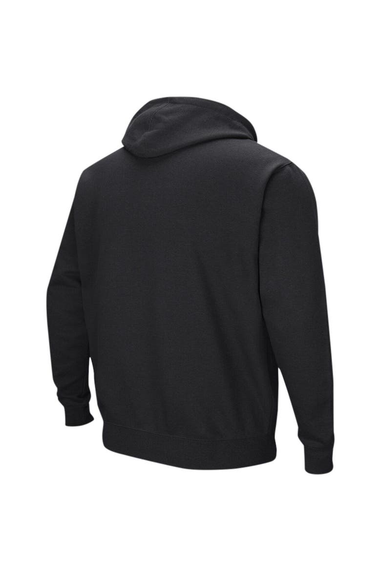 Men's Colosseum Black Appalachian State Mountaineers Sunrise Pullover Hoodie, Alternate, color, Black