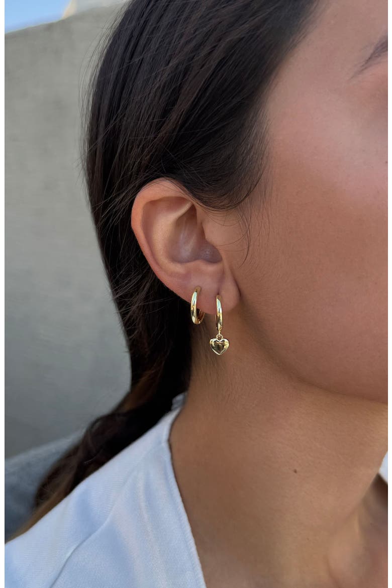 Set of 2 Hoop Earrings, Alternate, color, GOLD