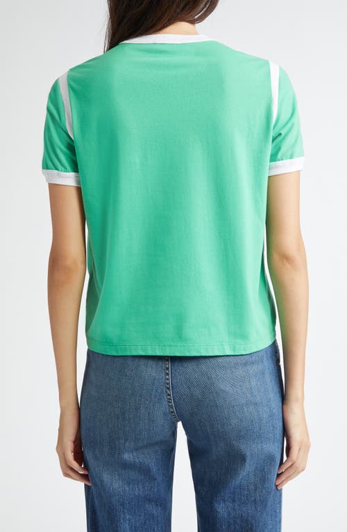 Sporty And Rich Sporty & Rich California Sports Cotton Blend Graphic T-shirt In Verde