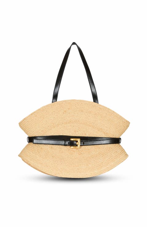 Shuffle Medium Bag In Raffia