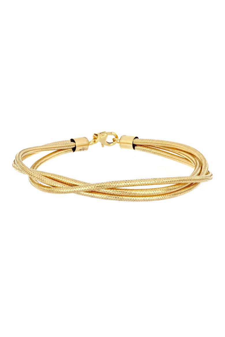 14K Gold Triple Layer Bracelet (Nordstrom Exclusive), Main, color, YELLOW GOLD