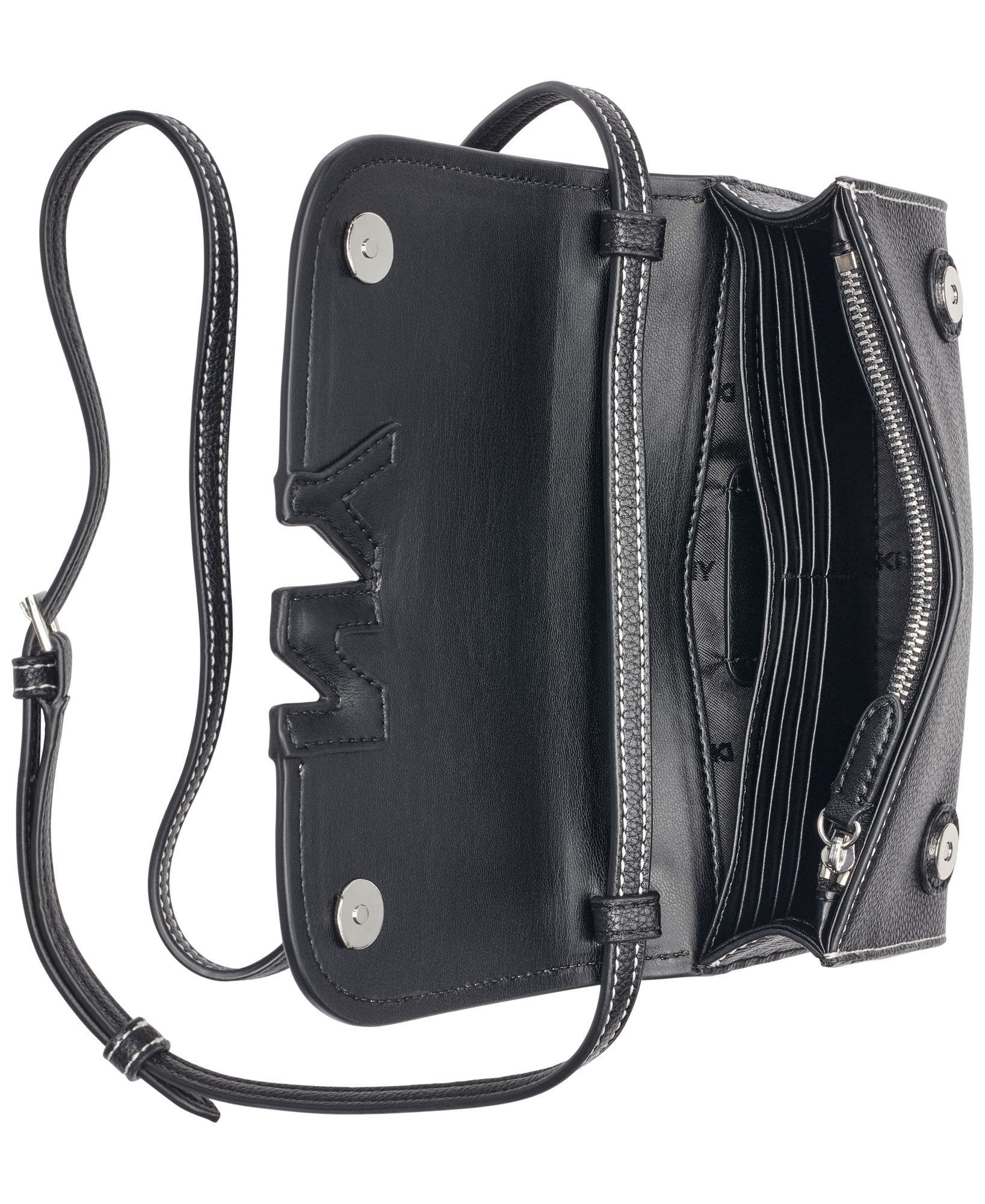 Nicole Wallet On A String, Alternate, color, Natural/Black