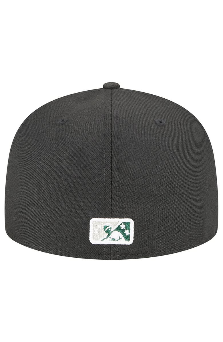 New Era Men's New Era Black South Bend Cubs Theme Nights South Bend Silver Hawks 59FIFTY Fitted Hat, Alternate, color,