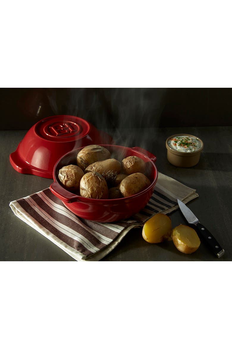 Bread & Potato Pot, Alternate, color, Burgundy