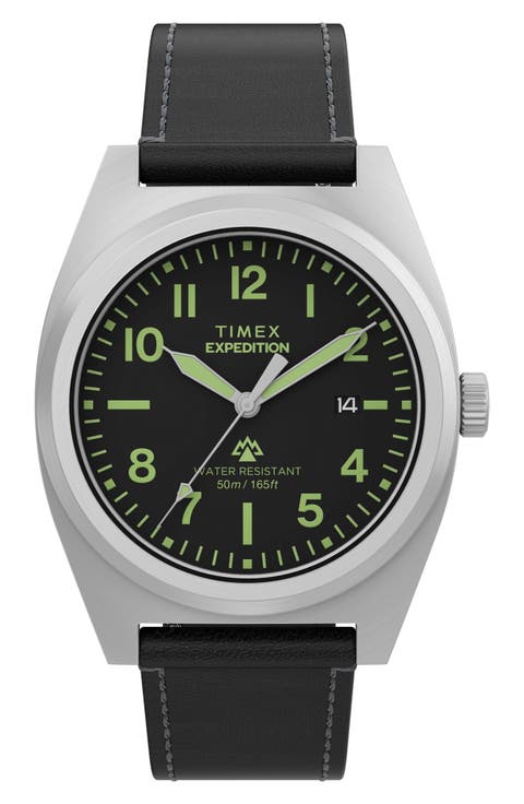 Expedition Capstone Silicone Strap Watch, 41mm
