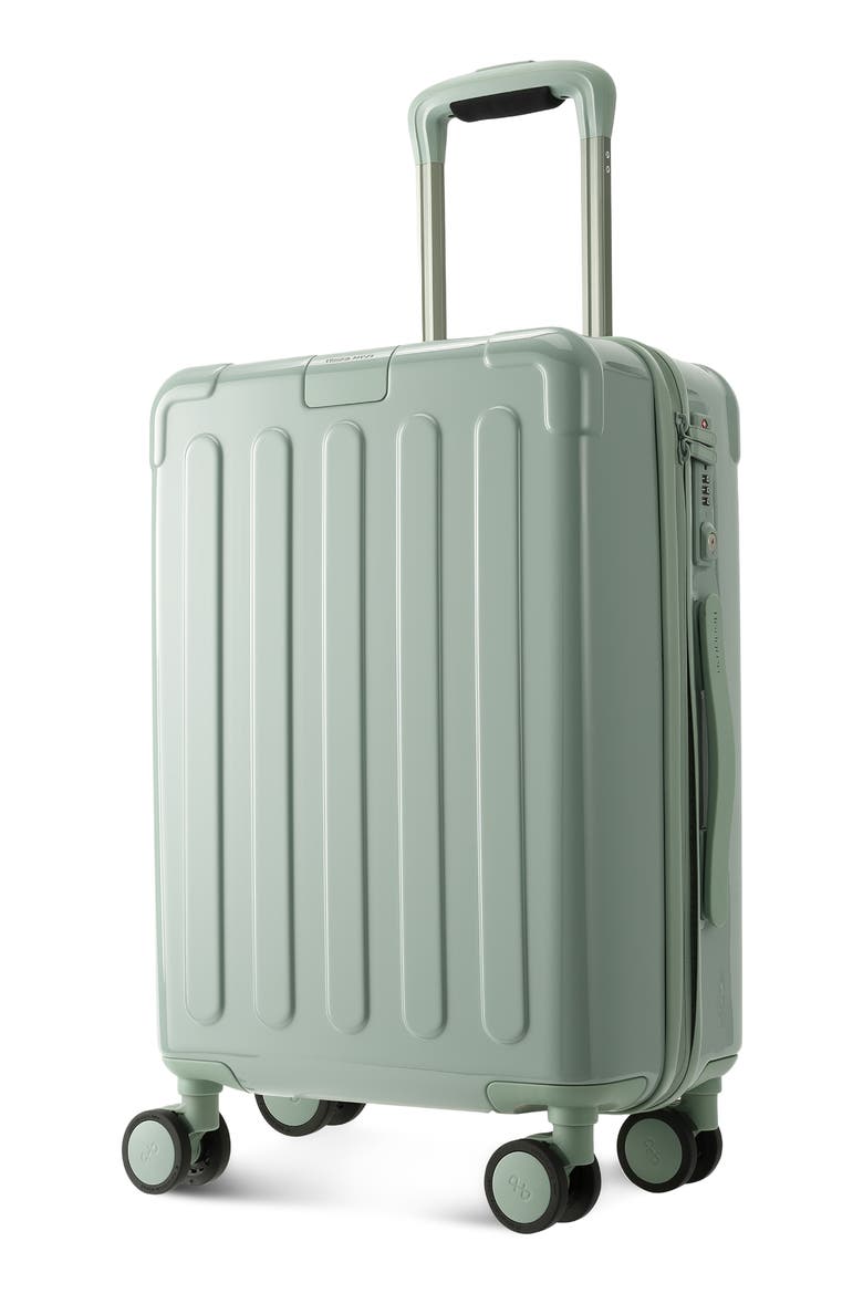 Nostos Glossy Spinner Carry-On, Alternate, color, LAGUNA