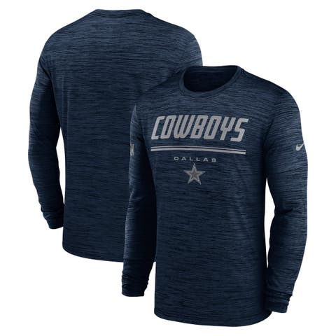 Men's Nike Navy Dallas Cowboys Sideline Offensive Transition Velocity Dri-FIT Long Sleeve T-Shirt
