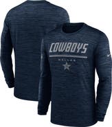 Nike Men's Nike Navy Dallas Cowboys Sideline Offensive Transition Velocity Dri-FIT Long Sleeve T-Shirt