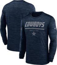 Nike Men's Nike Navy Dallas Cowboys Sideline Offensive Transition Velocity Dri-FIT Long Sleeve T-Shirt