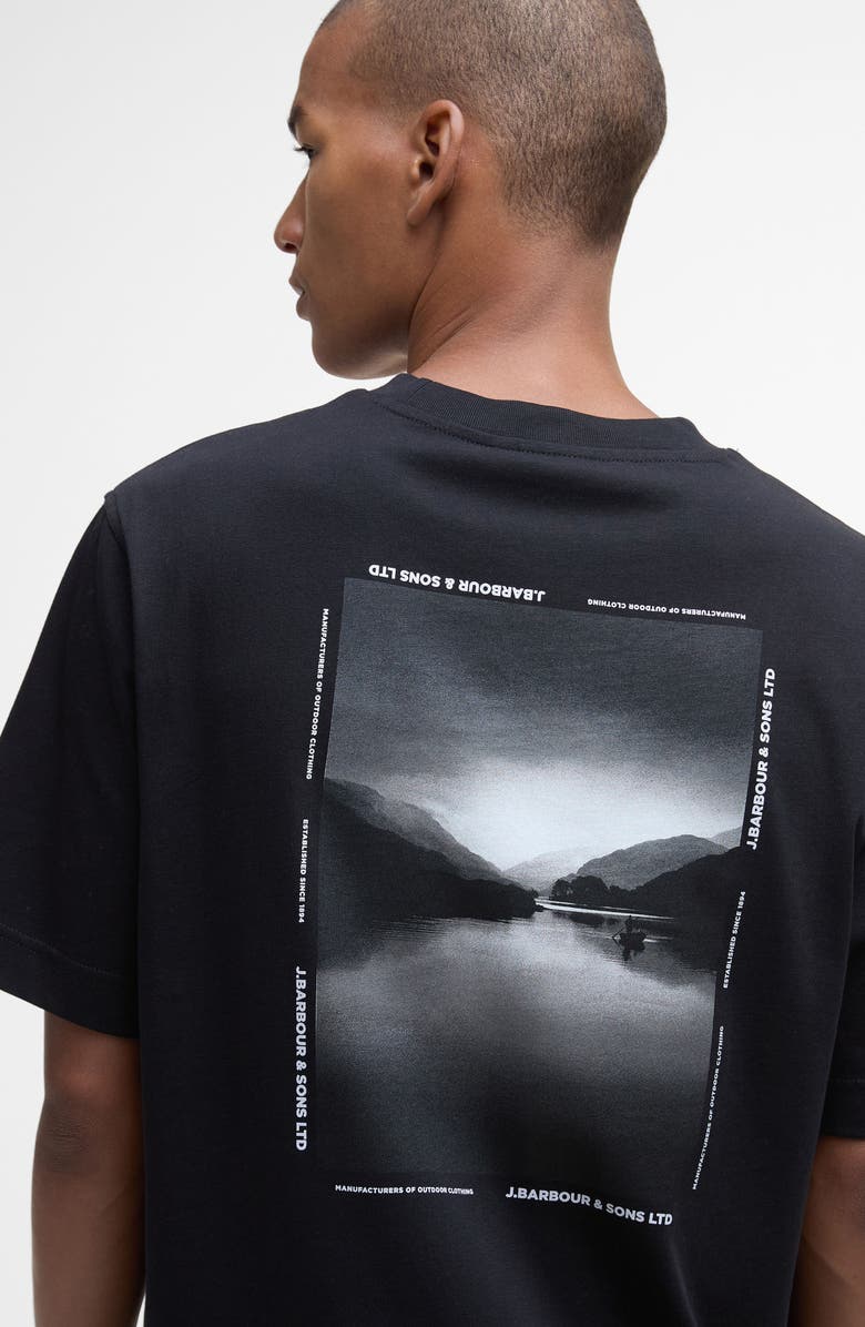 Barbour Parkend Photo Cotton Graphic T-Shirt, Alternate, color, Black