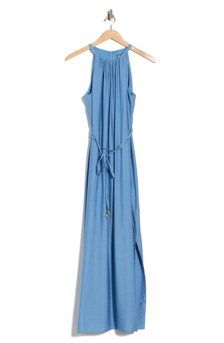 Vince Camuto Sleeveless Textured Woven Dress, Alternate, color, Periwinkle