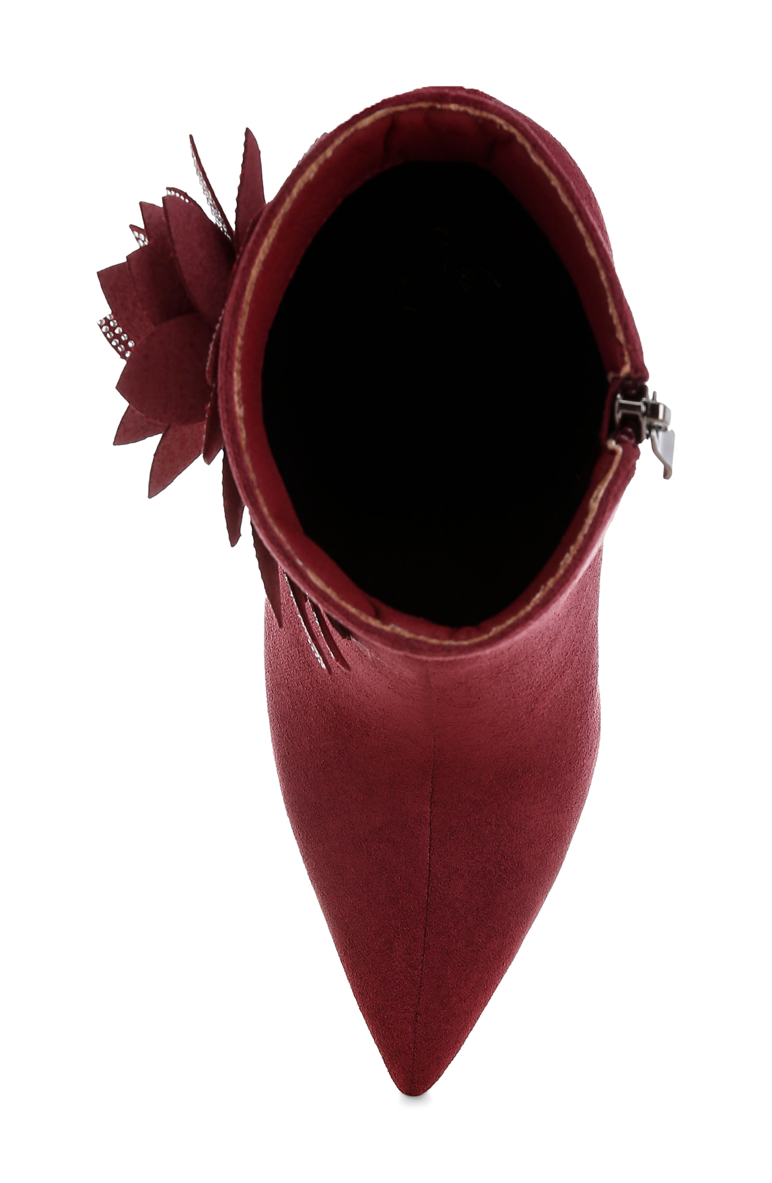 Yarrow Bootie, Alternate, color, BURGUNDY