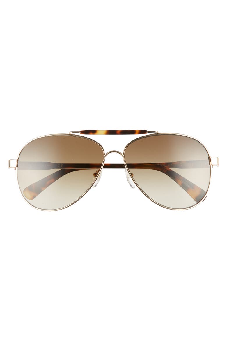 Le Pliage 61mm Aviator Sunglasses, Alternate, color, HAVANA