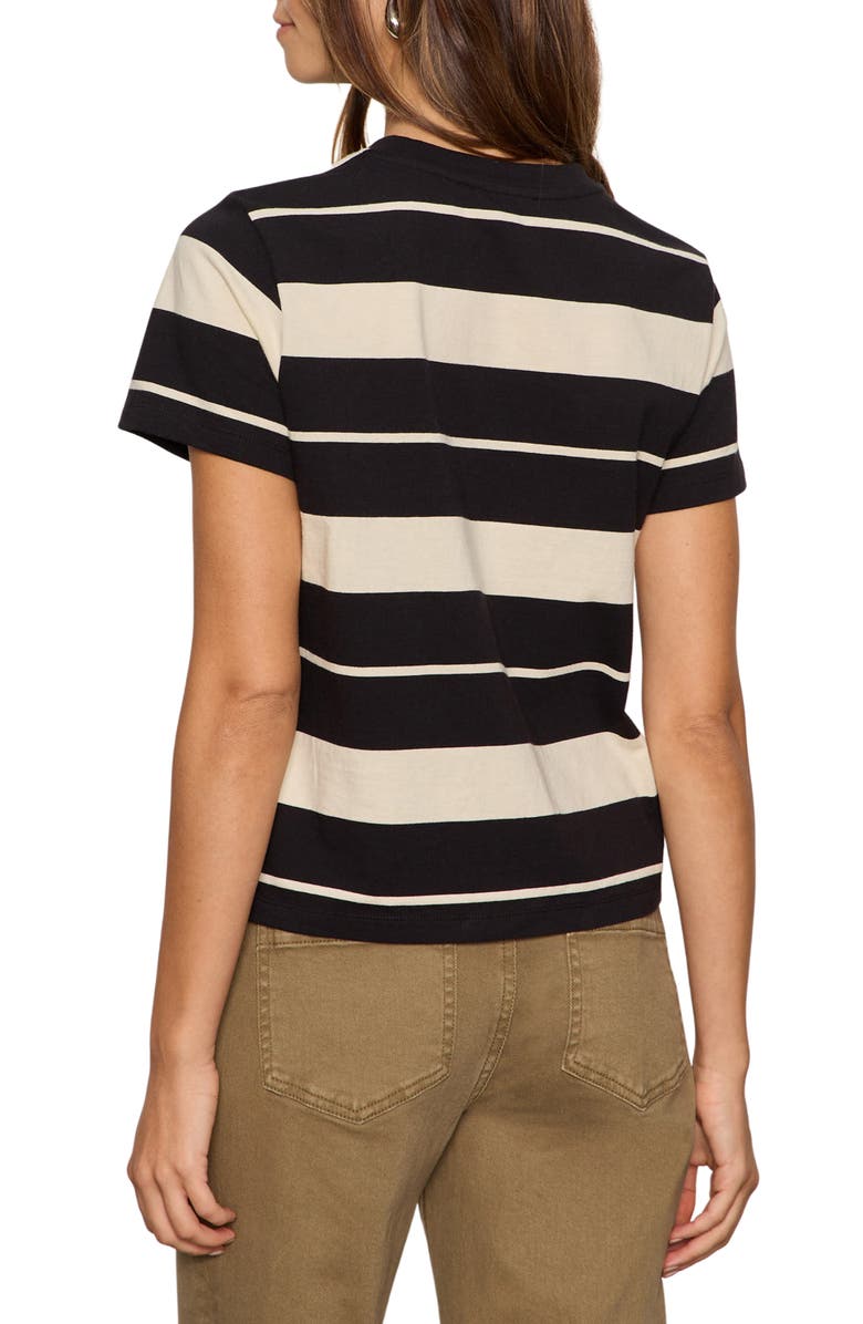 Sanctuary Timeless Stripe Organic Cotton T-Shirt, Alternate, color, Vanilla White