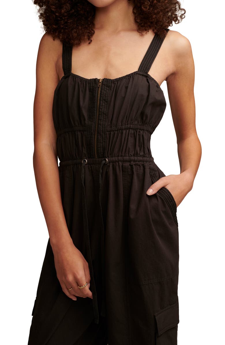 Lucky Brand Military Cotton Jogger Jumpsuit, Alternate, color,