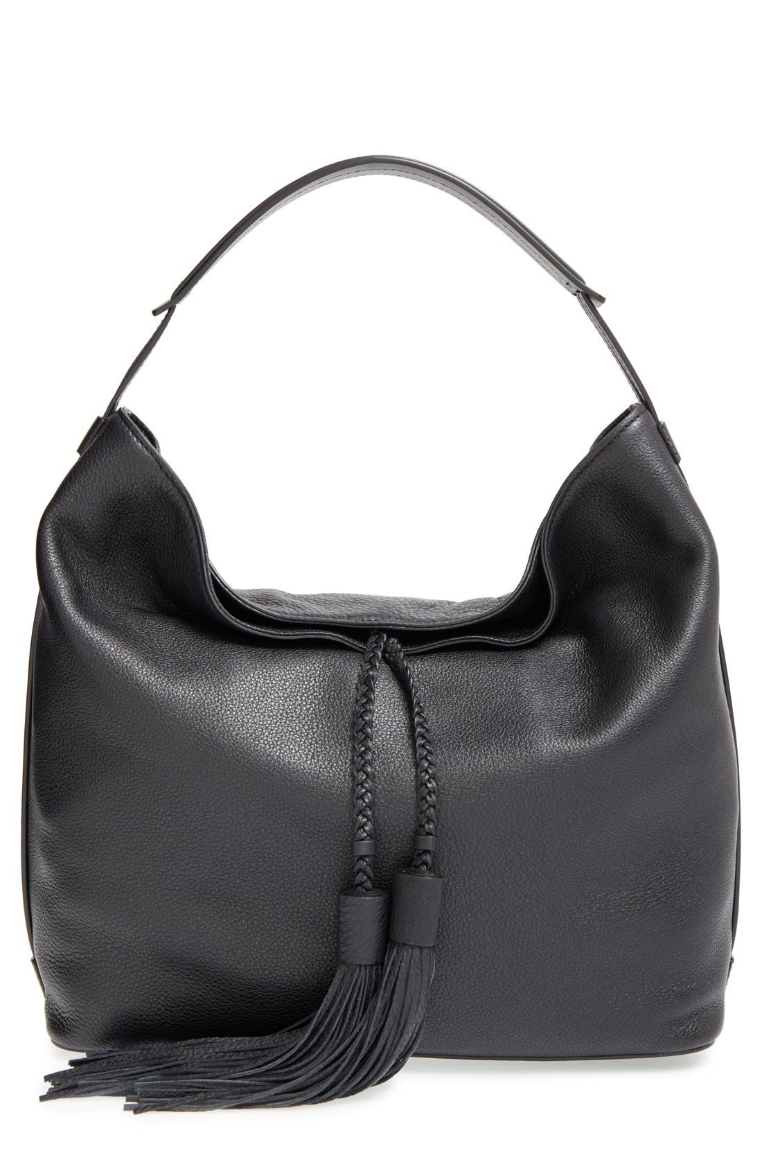 Rebecca Minkoff 'Isobel' Tassel Leather Hobo, Main, color, 