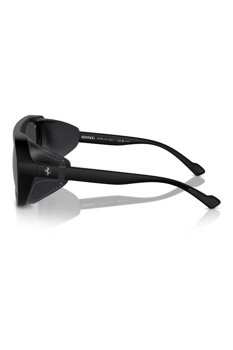 57mm Polarized Pilot Sunglasses, Alternate, color, MATTE BLACK / GREY POLAR