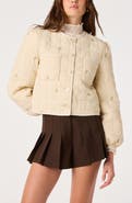 ASTR the Label Belicia Quilted Floral Jacket