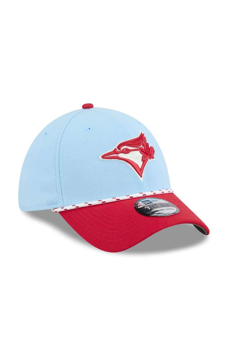 New Era Men's New Era Light Blue/Red Toronto Blue Jays 2025 Canada Day 39THIRTY Flex Hat, Alternate, color, 
