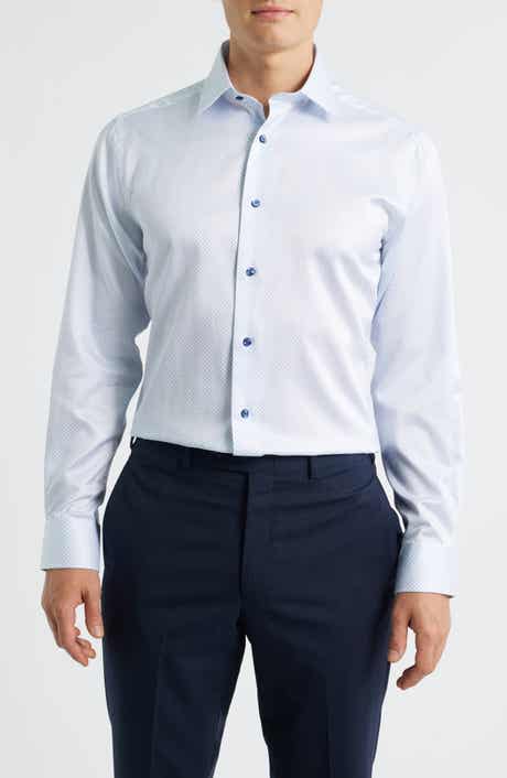 Trim Fit Geometric Print Dress Shirt