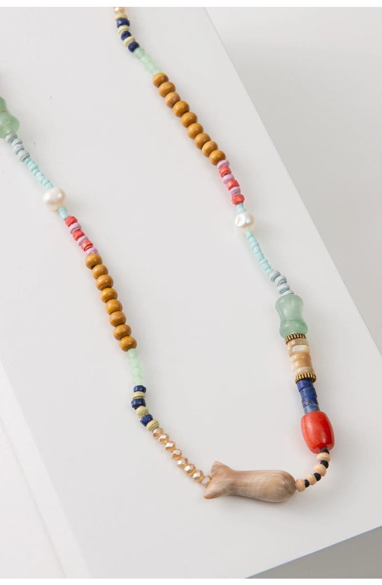 Noonday Collection Surf Side Necklace, Main, color, Multi
