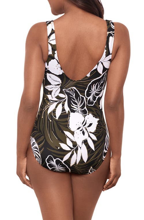 Miraclesuit ® Elle Dorado Escape One-piece Swimsuit In Green
