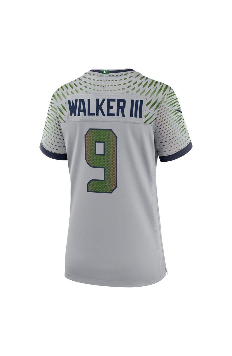 Nike Women's Nike Kenneth Walker III Wolf Gray Seattle Seahawks 2025 Rivalries Collection Game Jersey, Alternate, color, Gray