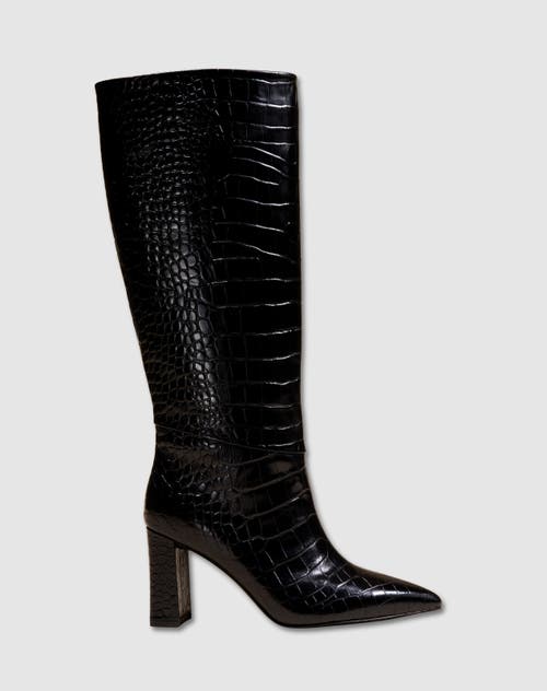 Mi/mai Wassily Croc-style Long Boot In Multi