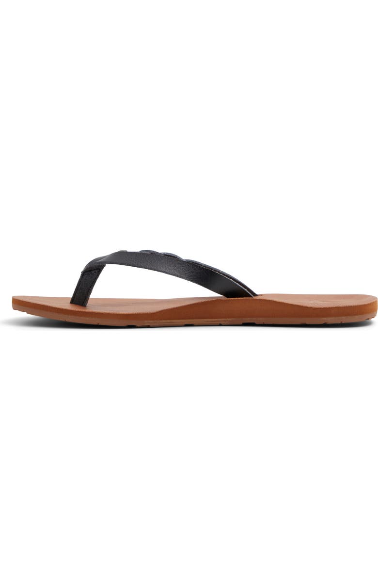 Roxy Liza IV Flip Flop, Alternate, color, Black