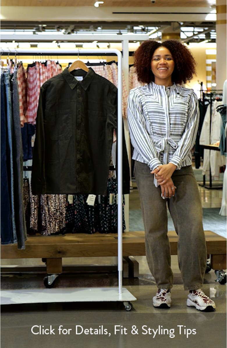 Regular Fit Ripstop Button-Up Shirt, sales video thumbnail