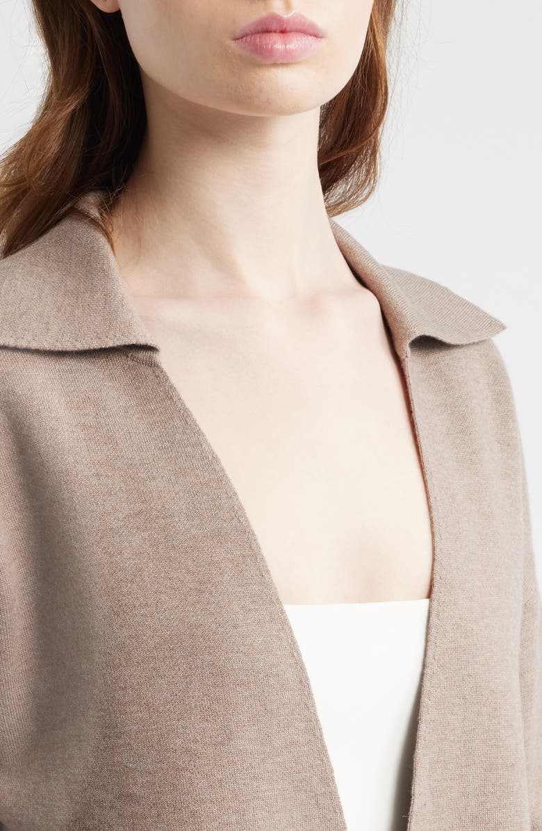 HOUSE OF CB Fallon Contour Belted Cardigan, Alternate, color, Taupe