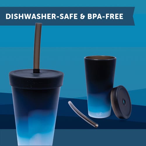 Silipint Silicone 22oz Straw Tumbler Moon Beam Reusable Unbreakable Cup